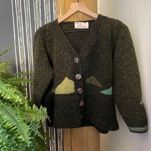 Ireland’s Hand Loomed Cardigan from Oldest Woolen Mill